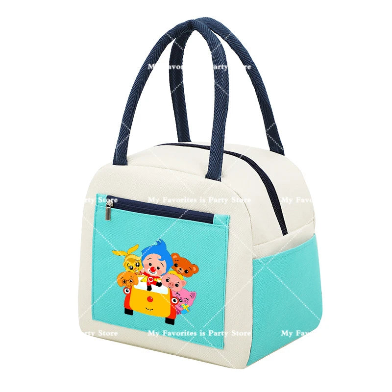 Plims Clown Insulated Lunch Bag Bento Pack Aluminum Foil RiceBag Meal Pack Ice Pack Student Bento Lunch Handbag Insulation Gift