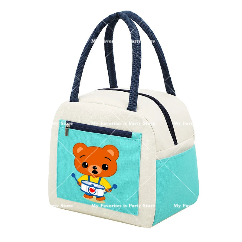 Plims Clown Insulated Lunch Bag Bento Pack Aluminum Foil RiceBag Meal Pack Ice Pack Student Bento Lunch Handbag Insulation Gift