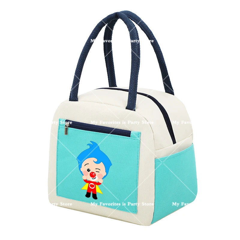 Plims Clown Insulated Lunch Bag Bento Pack Aluminum Foil RiceBag Meal Pack Ice Pack Student Bento Lunch Handbag Insulation Gift