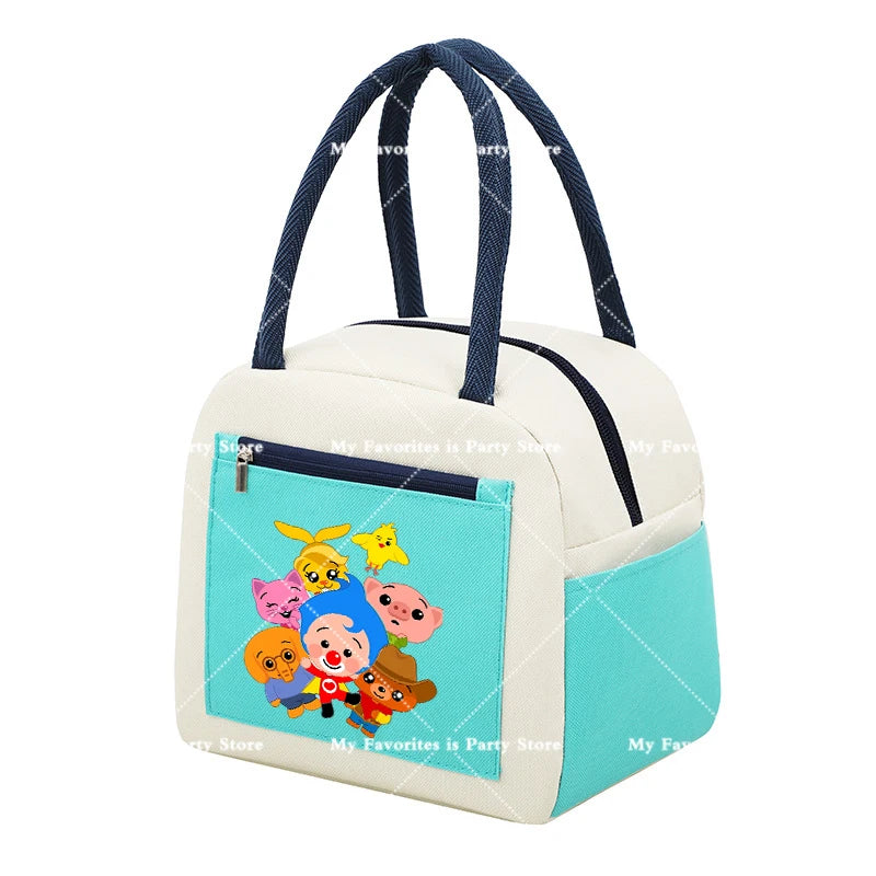 Plims Clown Insulated Lunch Bag Bento Pack Aluminum Foil RiceBag Meal Pack Ice Pack Student Bento Lunch Handbag Insulation Gift