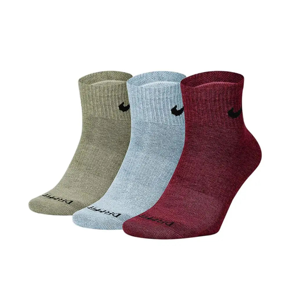 Nike Men's and Women's Thick-Pile Terry-Sole Sports Socks: Non-Slip, Comfortable, and Breathable SK0118-010