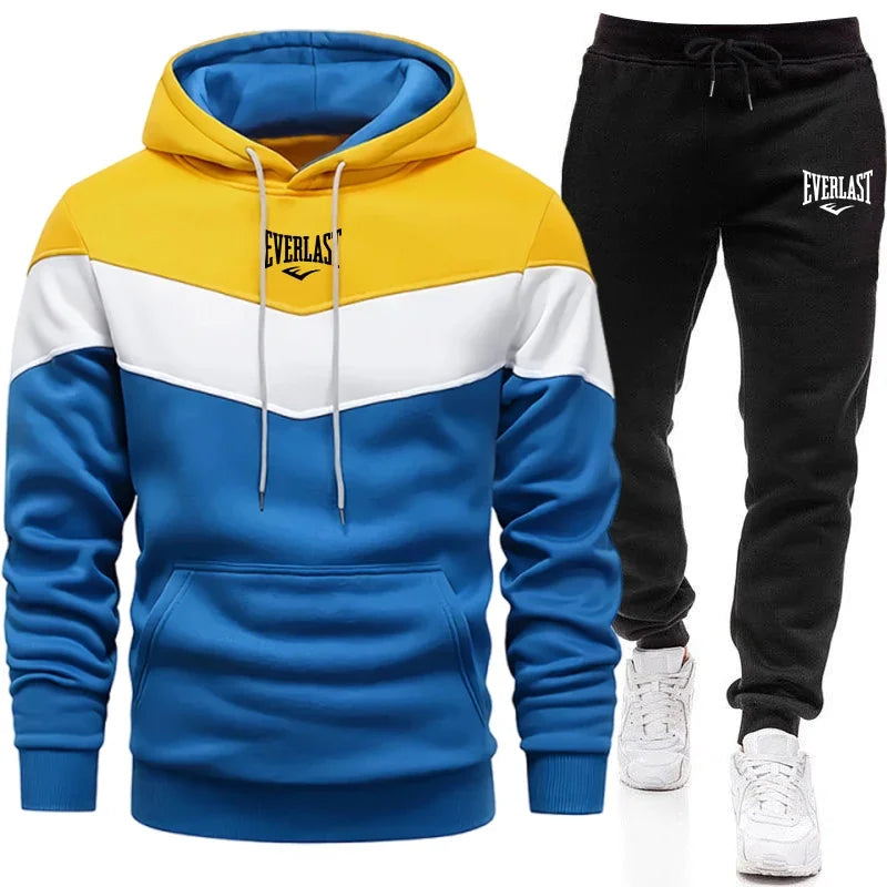 Men's Sets Hoodies and Sweatpants Urban Casual Sports Long Sleeve Jogging Suit Male Home Outdoor Comfort Warm Sweatshirt Outfits