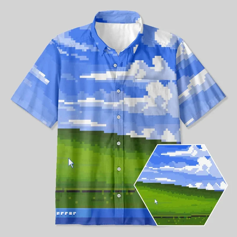 Camisa Havaiana Unissex Estampa CPU – Casual e Divertida
