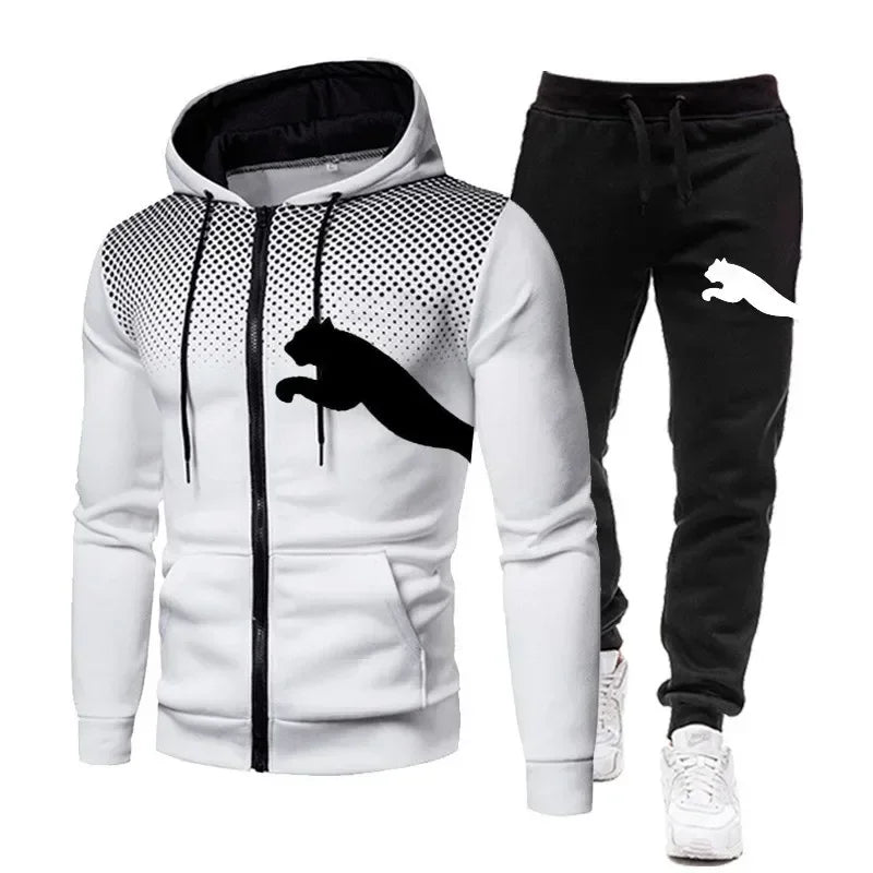 Men's Hoodie & Sweatpants Set – Cozy Sport Casual Wear