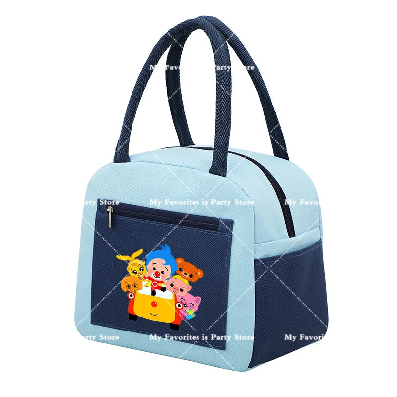 Plims Clown Insulated Lunch Bag Bento Pack Aluminum Foil RiceBag Meal Pack Ice Pack Student Bento Lunch Handbag Insulation Gift