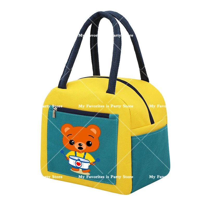 Plims Clown Insulated Lunch Bag Bento Pack Aluminum Foil RiceBag Meal Pack Ice Pack Student Bento Lunch Handbag Insulation Gift