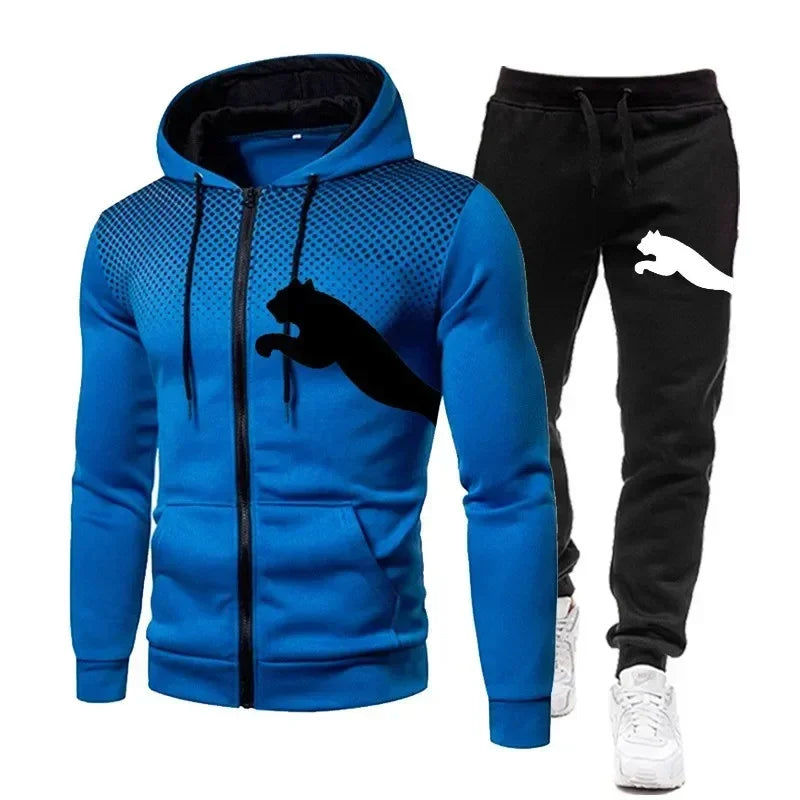 Men's Hoodie & Sweatpants Set – Cozy Sport Casual Wear