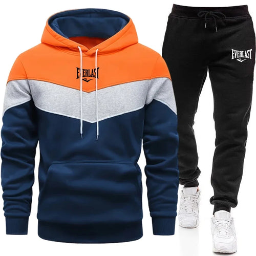 Men's Sets Hoodies and Sweatpants Urban Casual Sports Long Sleeve Jogging Suit Male Home Outdoor Comfort Warm Sweatshirt Outfits