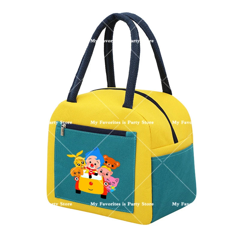 Plims Clown Insulated Lunch Bag Bento Pack Aluminum Foil RiceBag Meal Pack Ice Pack Student Bento Lunch Handbag Insulation Gift