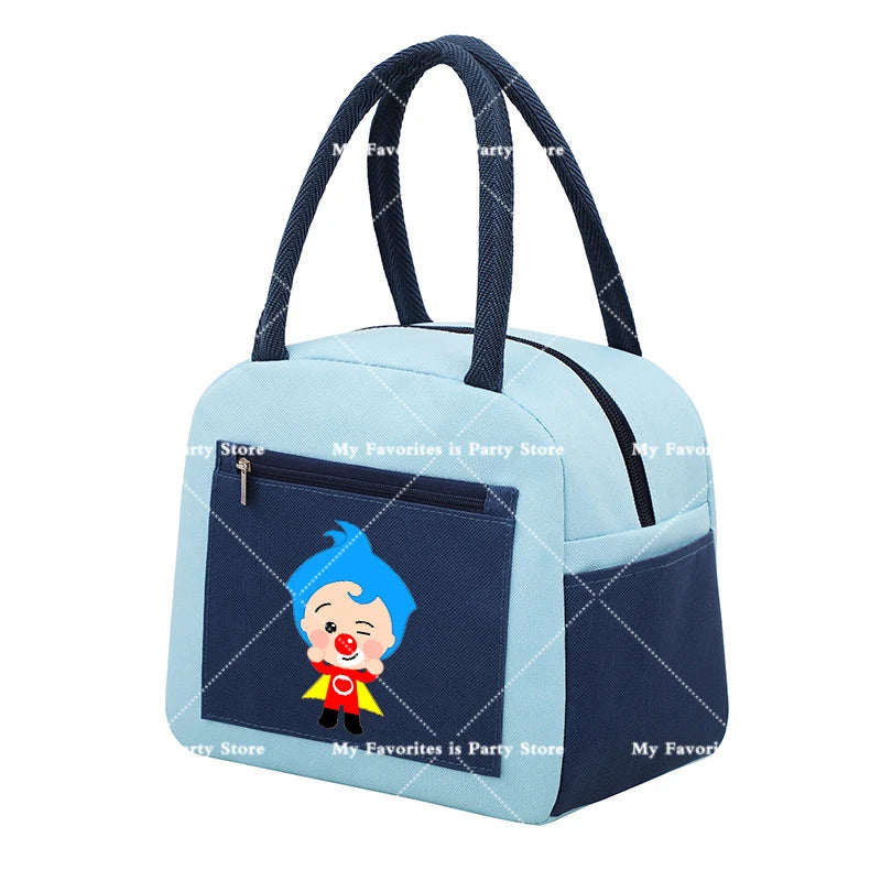 Plims Clown Insulated Lunch Bag Bento Pack Aluminum Foil RiceBag Meal Pack Ice Pack Student Bento Lunch Handbag Insulation Gift