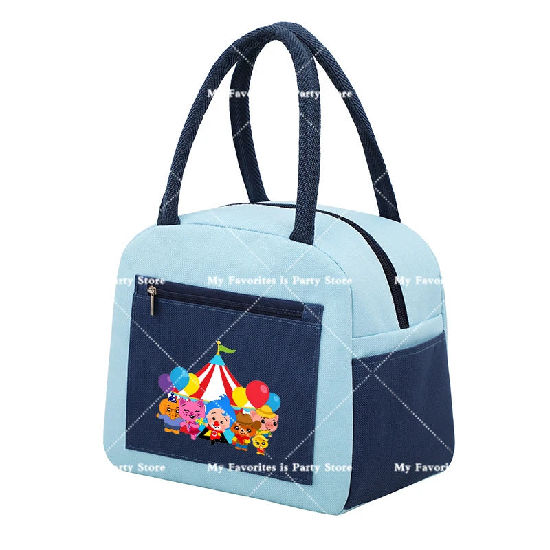 Plims Clown Insulated Lunch Bag Bento Pack Aluminum Foil RiceBag Meal Pack Ice Pack Student Bento Lunch Handbag Insulation Gift