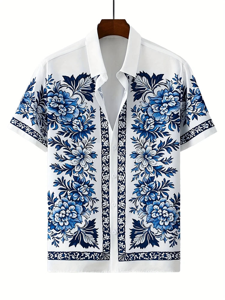 Camisa Xadrez P&B Unissex – Casual Oversized Verão