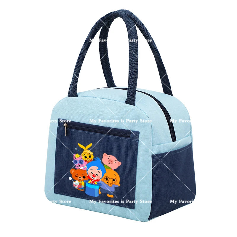 Plims Clown Insulated Lunch Bag Bento Pack Aluminum Foil RiceBag Meal Pack Ice Pack Student Bento Lunch Handbag Insulation Gift