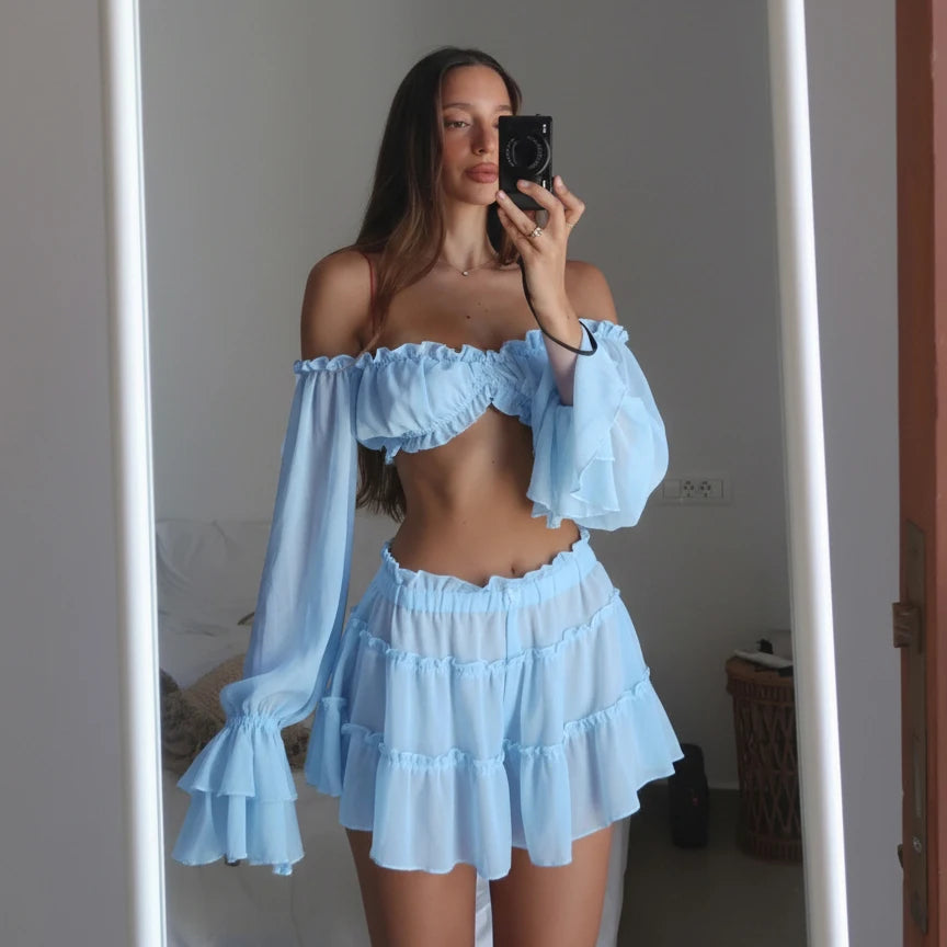 Saída de Praia Longa com Babado – Cobertura Estilosa