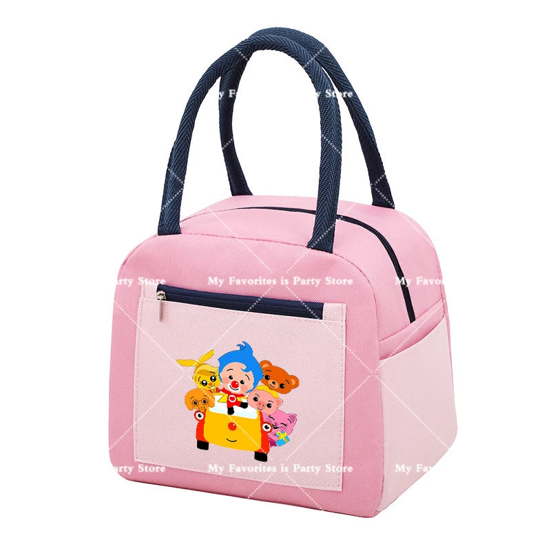 Plims Clown Insulated Lunch Bag Bento Pack Aluminum Foil RiceBag Meal Pack Ice Pack Student Bento Lunch Handbag Insulation Gift