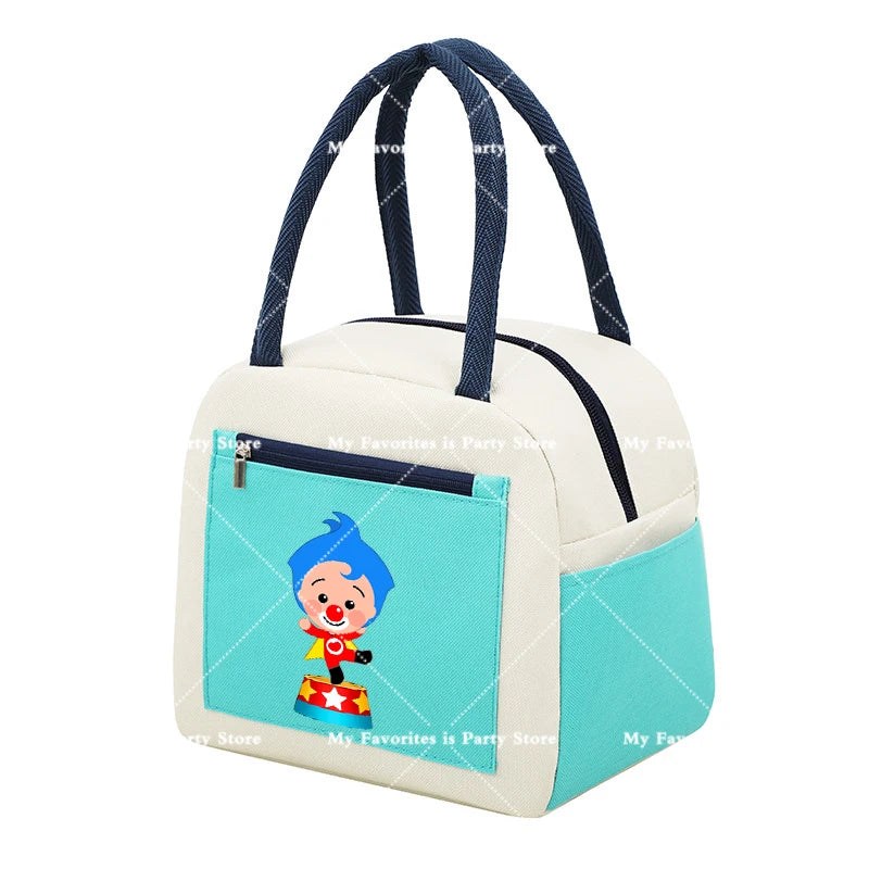 Plims Clown Insulated Lunch Bag Bento Pack Aluminum Foil RiceBag Meal Pack Ice Pack Student Bento Lunch Handbag Insulation Gift