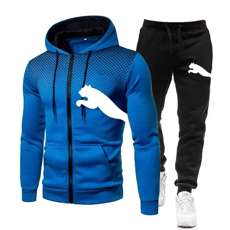 Men's Hoodie & Sweatpants Set – Cozy Sport Casual Wear