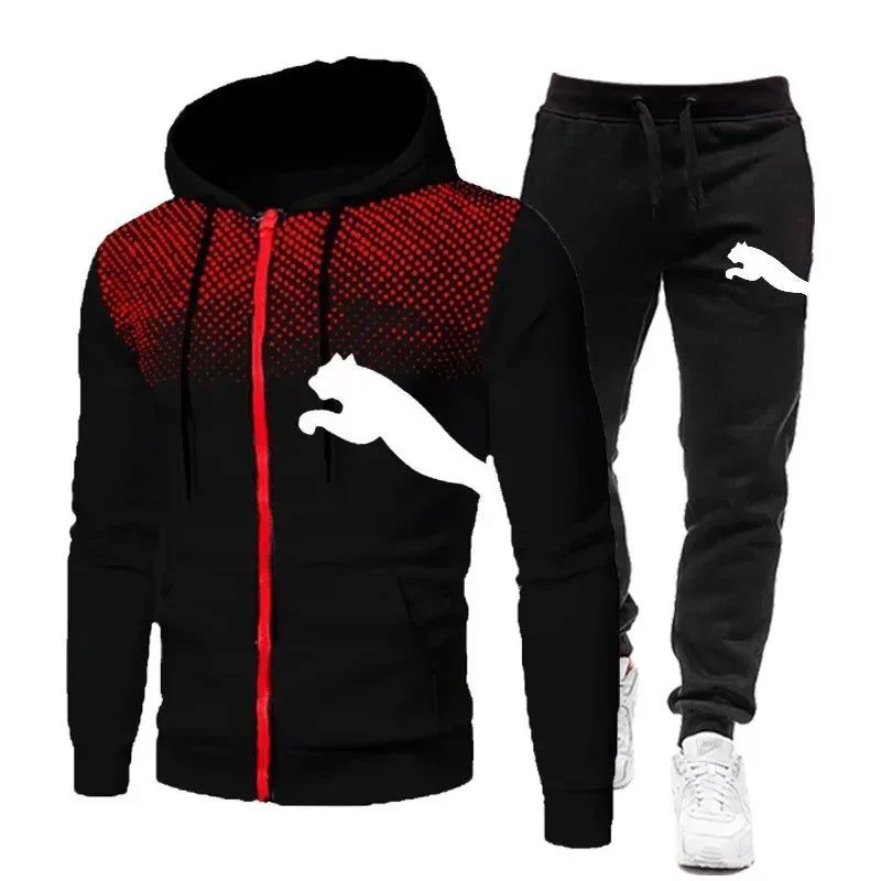 Men's Hoodie & Sweatpants Set – Cozy Sport Casual Wear