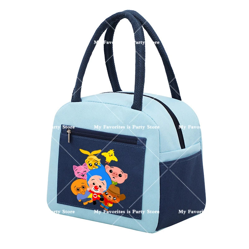 Plims Clown Insulated Lunch Bag Bento Pack Aluminum Foil RiceBag Meal Pack Ice Pack Student Bento Lunch Handbag Insulation Gift