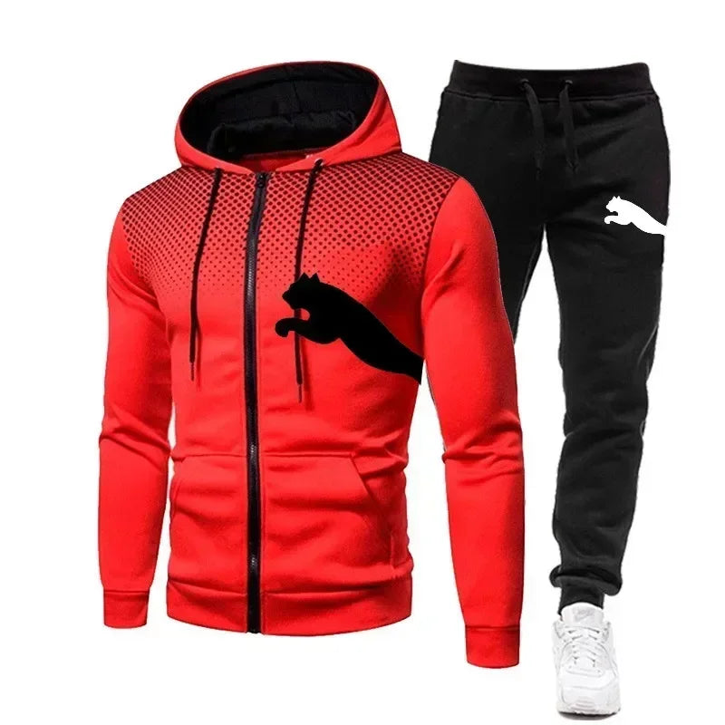 Men's Hoodie & Sweatpants Set – Cozy Sport Casual Wear