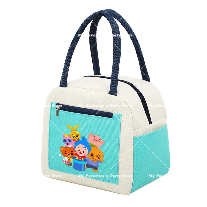 Plims Clown Insulated Lunch Bag Bento Pack Aluminum Foil RiceBag Meal Pack Ice Pack Student Bento Lunch Handbag Insulation Gift