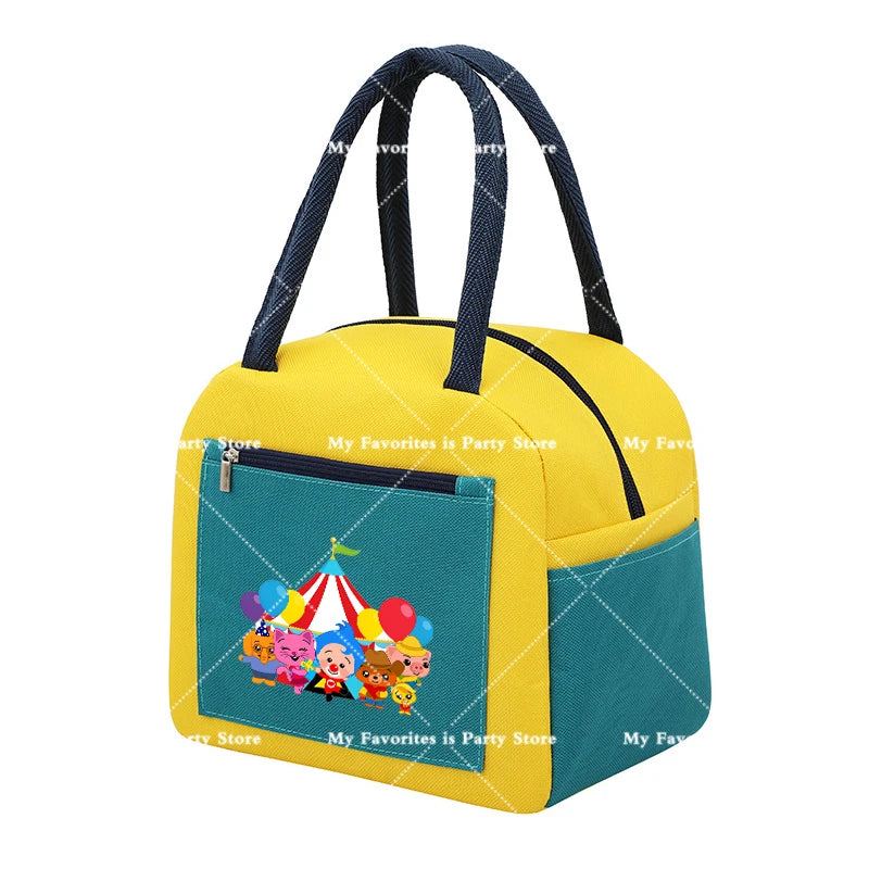 Plims Clown Insulated Lunch Bag Bento Pack Aluminum Foil RiceBag Meal Pack Ice Pack Student Bento Lunch Handbag Insulation Gift
