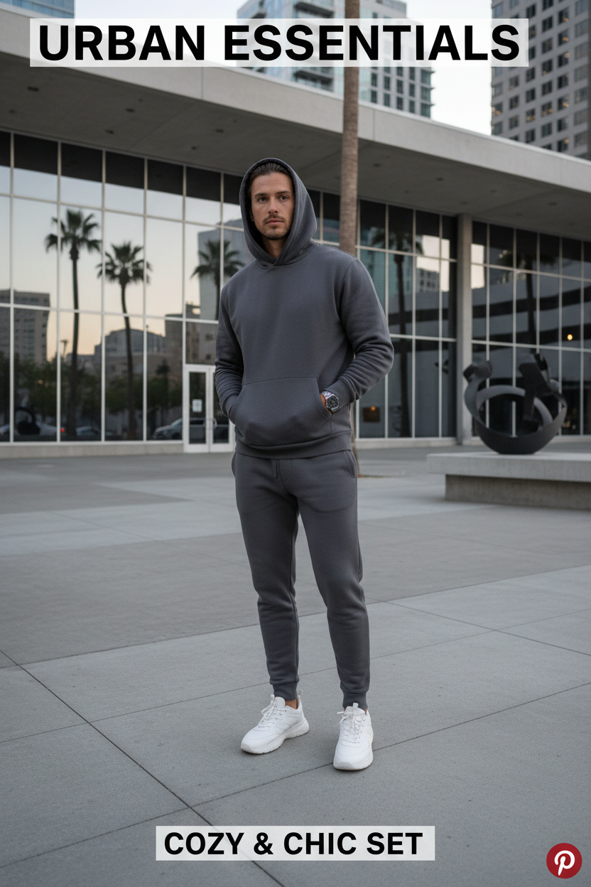 Conjunto Moletom e Jogger Masculino | Look Casual Esportivo